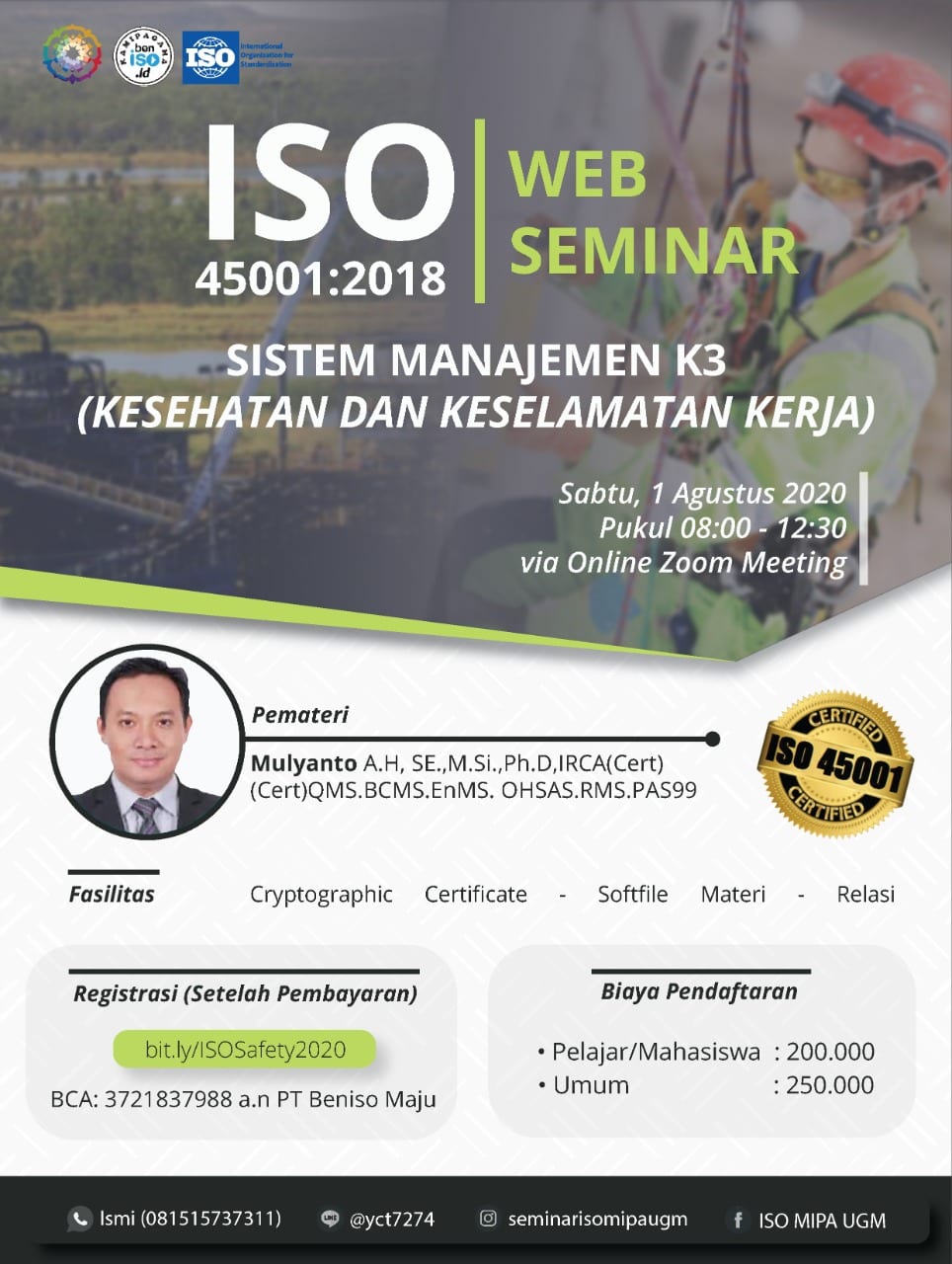 ISO 45001:2018 SISTEM MANAJEMEN K3 (KESEHATAN DAN KESELAMATAN KERJA ...